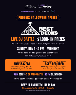 🎧 Keep Partying Past 10 PM: Silent Disco RSVP · Best in Decks, Sun Nov 1